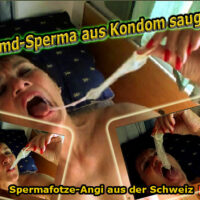 20260305-Nach dem Fick-Fremdsperma aus dem Gummi geleckt in der  Mittagspause...